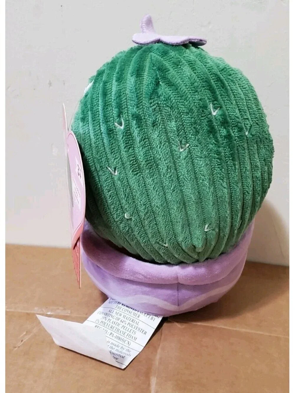 Cuddle Crew Weighted Flower Pot Plush Cute Smiling Cactus Stuffed  Soft Toy New
